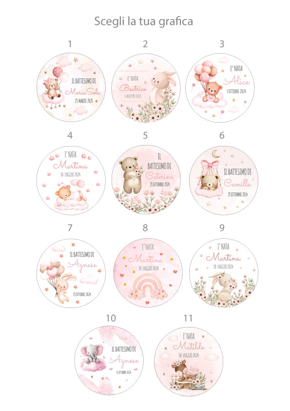 Segnaposto in Legno naturale con Incisione