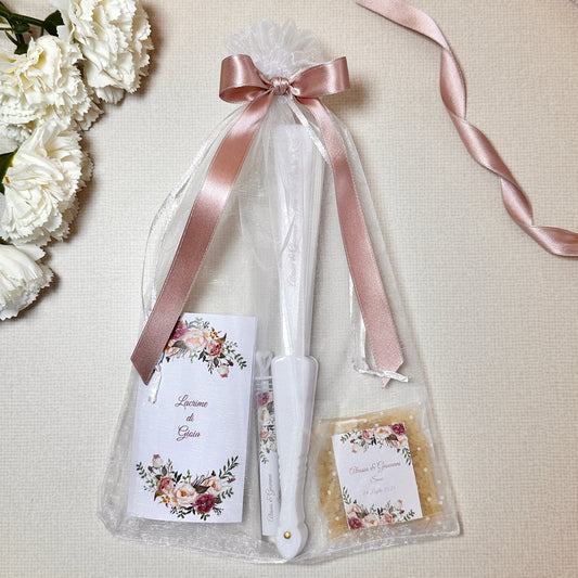 Wedding Bag in Organza con Fiocco