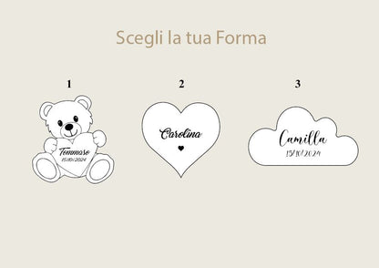 Segnaposto in Legno naturale con Incisione